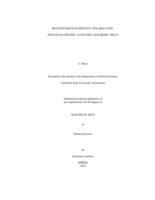 Beyond partisan identity polarization: politician-specific attitudes and media trust