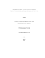 The Liberation Circle: an intervention to decrease PTSD symptoms among black female sexual assault survivors