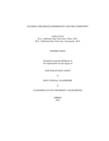 Adverse childhood experiences and the community