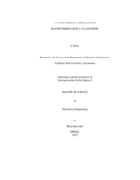 A novel testing approach for magnetorheological elastomers