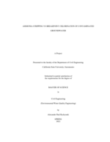 Ammonia stripping vs breakpoint chlorination of contaminated groundwater