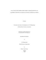 Analysis of the pumped hydro energy storage potential in California with focus on the San Vicente system in San Diego