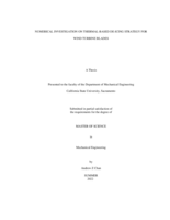 Numerical investigation on thermal-based de-icing strategy for wind turbine blades