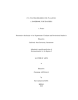 Cultivating reading for pleasure: A handbook for teachers