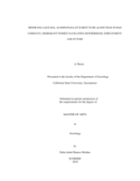 Mejor sola que mal acompañada [it is best to be alone than in bad company]: immigrant women navigating motherhood, employment, and future