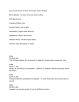 Oral history interview with Jace Angelo