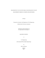 The sensitivity of TSS event mean concentration to flow measurement error in stormwater monitoring