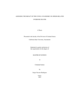 Assessing the impact of the Covid-19 pandemic on opioid-related overdose deaths