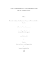 K-12 education experiences of LGBTQ+-identifying Latino, Chicano, and Mexican men