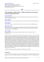 The Coloniality of Modern Water: Global Groundwater Extraction in California, Palestine and Peru
