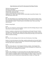 Oral history interview with Brandon Boucher