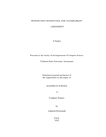 Penetration testing tool for vulnerability assessment