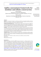 Agility assessment framework for modular and offsite construction