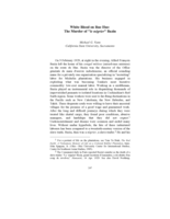 White Blood on Rue Hue: The Murder of "le négrier" Bazin