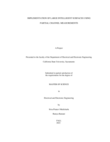 Implementation of large intelligent surfaces using  partial channel measurements