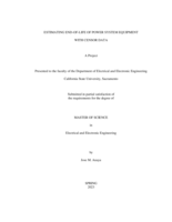 Estimating end-of-life of power system equipment with censor data