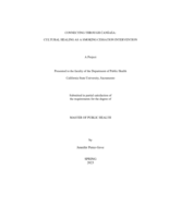 Connecting through Ċanśaśa: Cultural healing as a smoking cessation intervention
