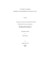 Counting California: Digitizing and interpreting the census of 1852