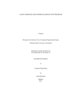 NAND Command Line Interface Bench test program