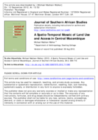 A spatio-temporal mosaic of land use and access in central Mozambique