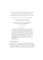 A mathematical model for population dynamics in honeybee colonies infested with Varroa destructor and the Acute Bee Paralysis Virus