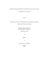 Construcción de identidad masculina en su único hijo de Leopoldo Alas Clarín