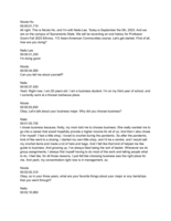 Oral history interview with Niela Lee