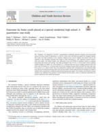 Outcomes for foster youth placed at a special residential high school: A quantitative case study
