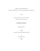 Making all the write moves: Explicit and implicit values in asynchronous tutor notes