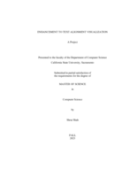 Enhancement to text alignment visualization