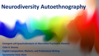 Neurodiversity autoethnography: Emergent self-(psycho)analysis of alternative psychiatric rhetoric