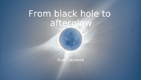 From black hole to afterglow