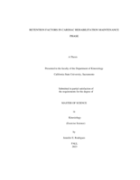 Retention factors in cardiac rehabilitation maintenance phase