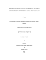 Windows and mirrors or smoke and mirrors?: An analysis of gender representation in the high school literature canon