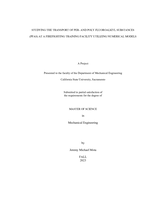Studying the transport of per- and poly fluoroalkyl substances (PfAs) at a firefighting training facility utilizing numerical models