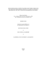 How do high school content teachers adapt their curriculum for their Newcomer Emergent Bilingual students in districts implementing the Structured English Immersion (SEI) model?