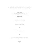 But what if I succeed?: A portraiture study on bicultural identity, major choice, and academic persistence