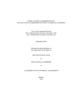 Ethnic studies leadership praxis: An analysis of leadership for ethnic studies in California
