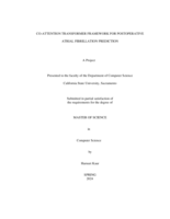 Co-attention transformer framework for postoperative atrial fibrillation prediction