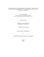 Examining critical professional development and its impact on teachers' classroom practices through a critical, anti-colonial case study