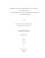 Reforming the alien invasion genre in Octavia E. Butler’s Lilith’s Brood (2000): The alteration to the alien, invasion of the genetics, and subversion to gender