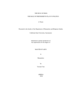 The rule of Eros: The role of friendship in Plato's politics