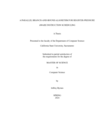 A parallel branch-and-bound algorithm for register-pressure aware instruction scheduling