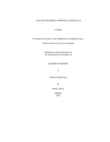 Analysis on model poisoning attack in AI