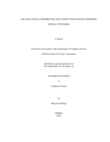Solving partial differential equations using physics informed neural networks