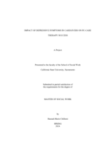 Impact of depressive symptoms in caregivers on PC-CARE therapy success