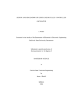 Design and simulation of 12-bit 1GHz digitally controlled oscillator
