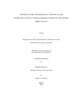The effect of fire and mechanical thinning on soil exoenzyme activity in mixed coniferous forests of the western Sierra Nevada