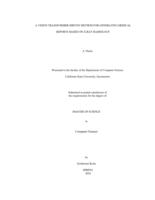 A vision transformer-driven method for generating medical reports based on x-ray radiology