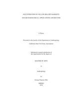 Age estimation in yellow-bellied marmots: Zooarchaeological applications and beyond